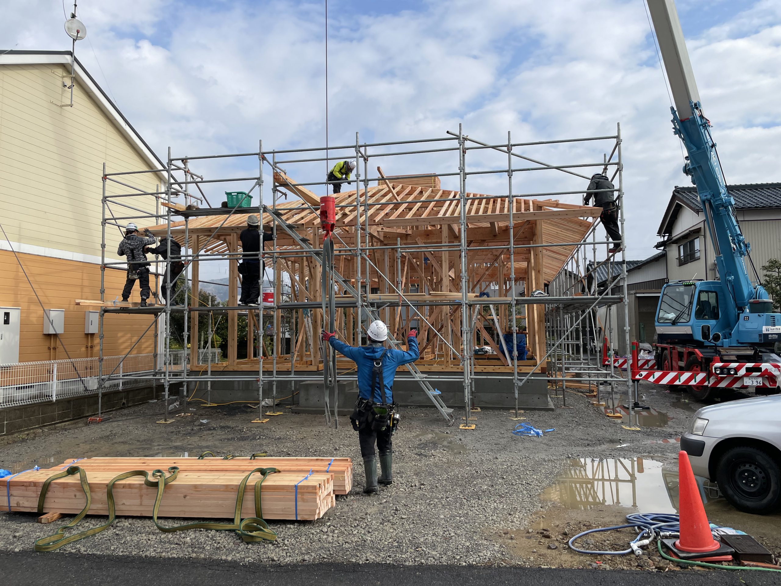 年内　最後の建て方🏠